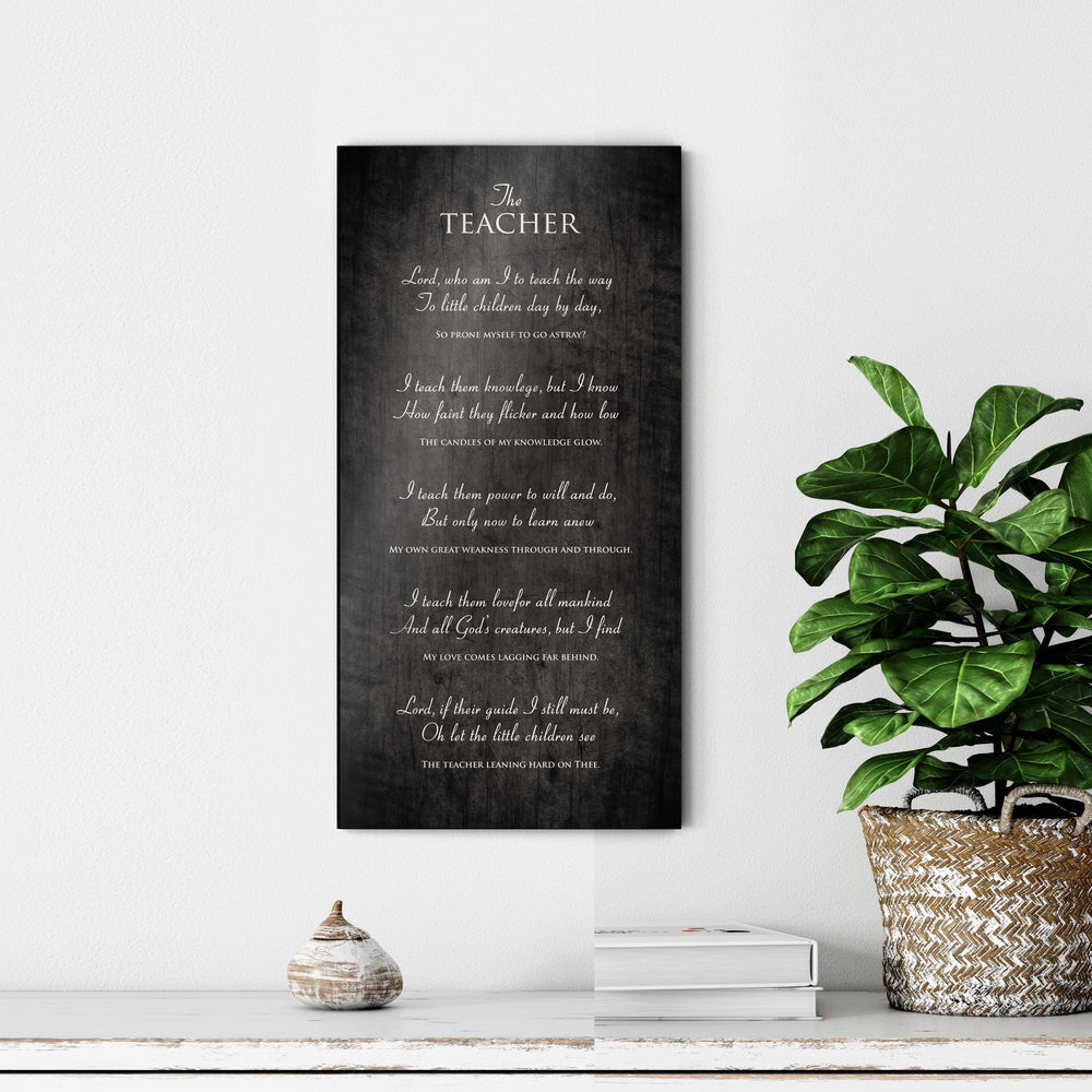 
                  
                    The Teacher Poem, on wood, Prayer for Teacher, Christian Gift for Teacher, Plaque with poem for teacher, Teacher Day, Teacher thank you gift
                  
                