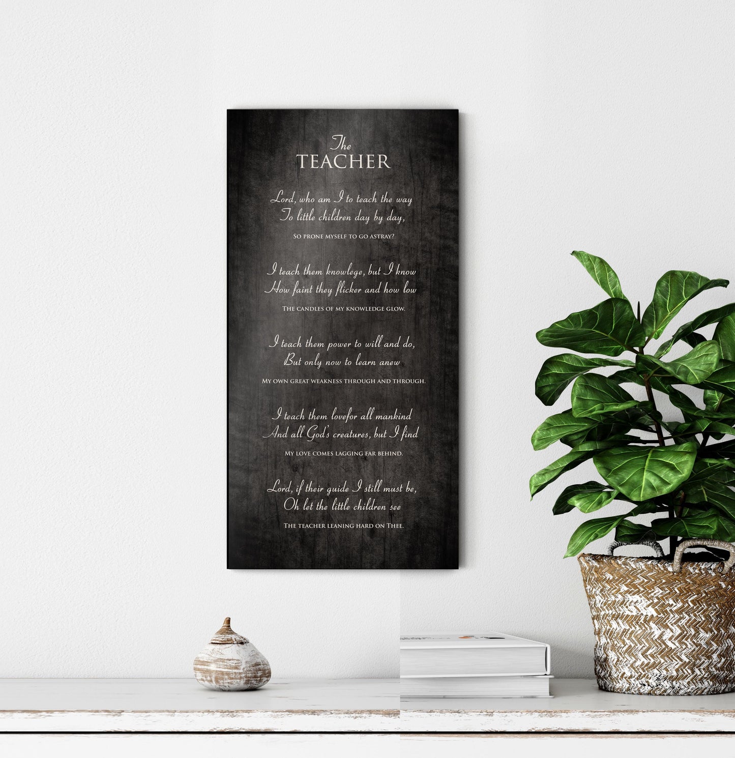 
                  
                    The Teacher Poem, on wood, Prayer for Teacher, Christian Gift for Teacher, Plaque with poem for teacher, Teacher Day, Teacher thank you gift
                  
                