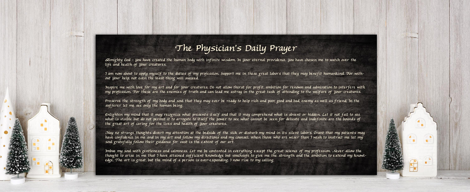The Physician's Daily Prayer, Wooden Sign - HoneycombProverbs - Signs - Christian Wall Art