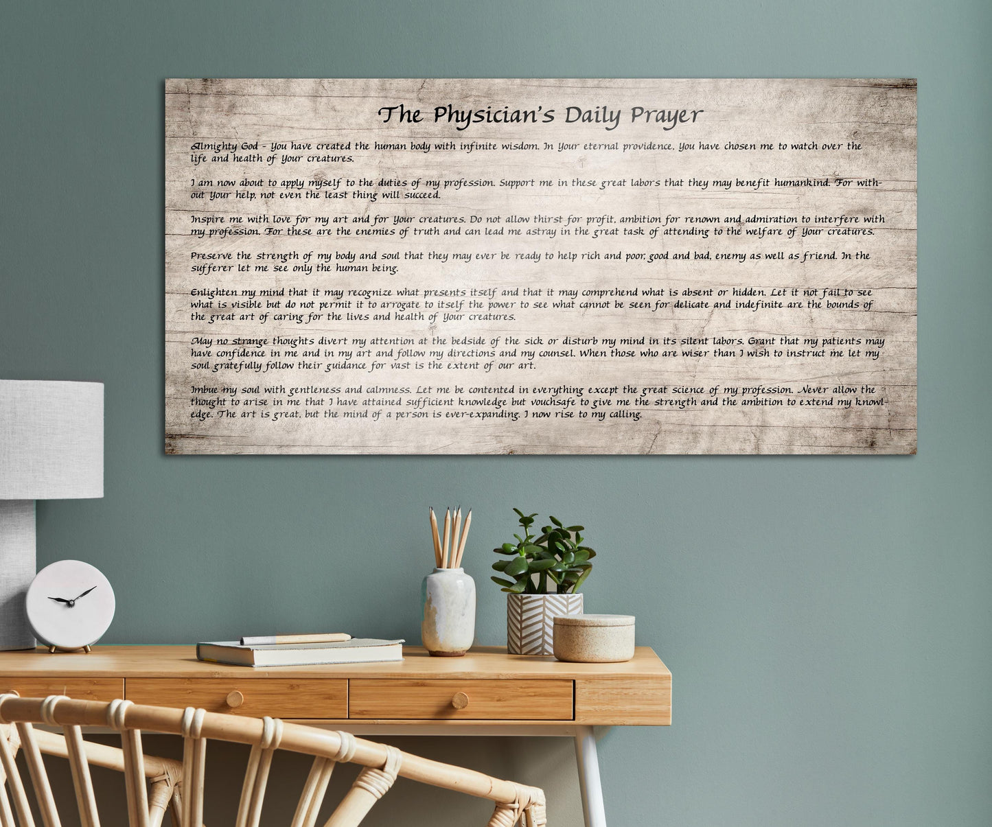 
                  
                    The Physician's Daily Prayer, Wooden Sign, Gift for Doctor, Healthcare Worker gift, Medical fellowship gift, Med school graduation gift
                  
                