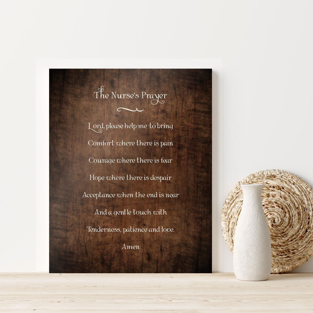 
                  
                    Retirement gift for Nurse, The Nurses Prayer Wood Sign, Prayer for Nurses, Caregiver Gift, National Nurse Day, Gift for Hospice Worker
                  
                