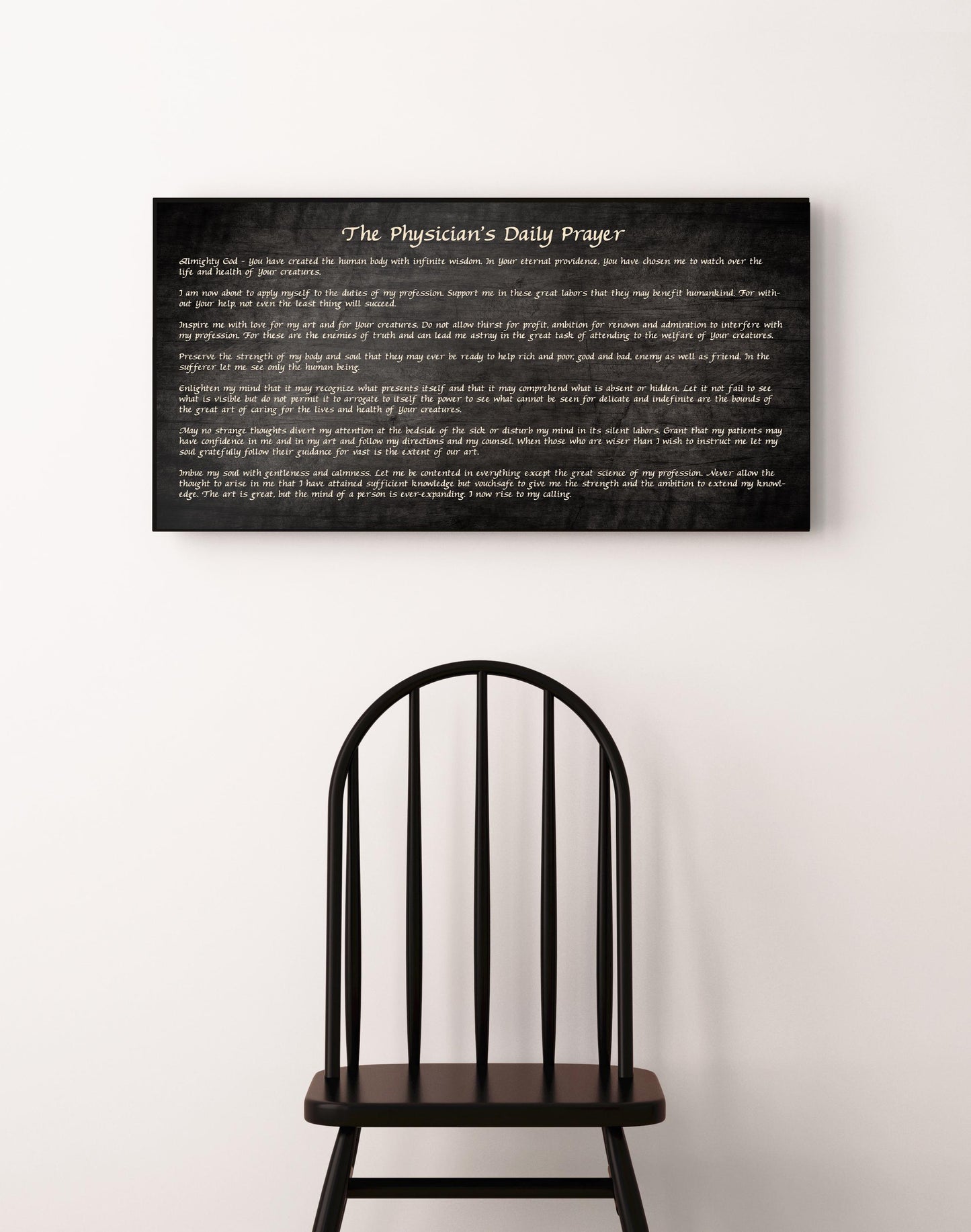 The Physician's Daily Prayer, Wooden Sign - HoneycombProverbs - Signs - Christian Wall Art