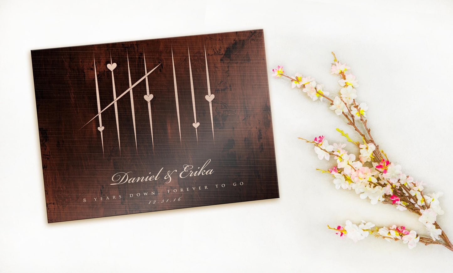 5 Years Down, Wood Tally Mark sign - HoneycombProverbs - Signs - 5 year anniversary gifts