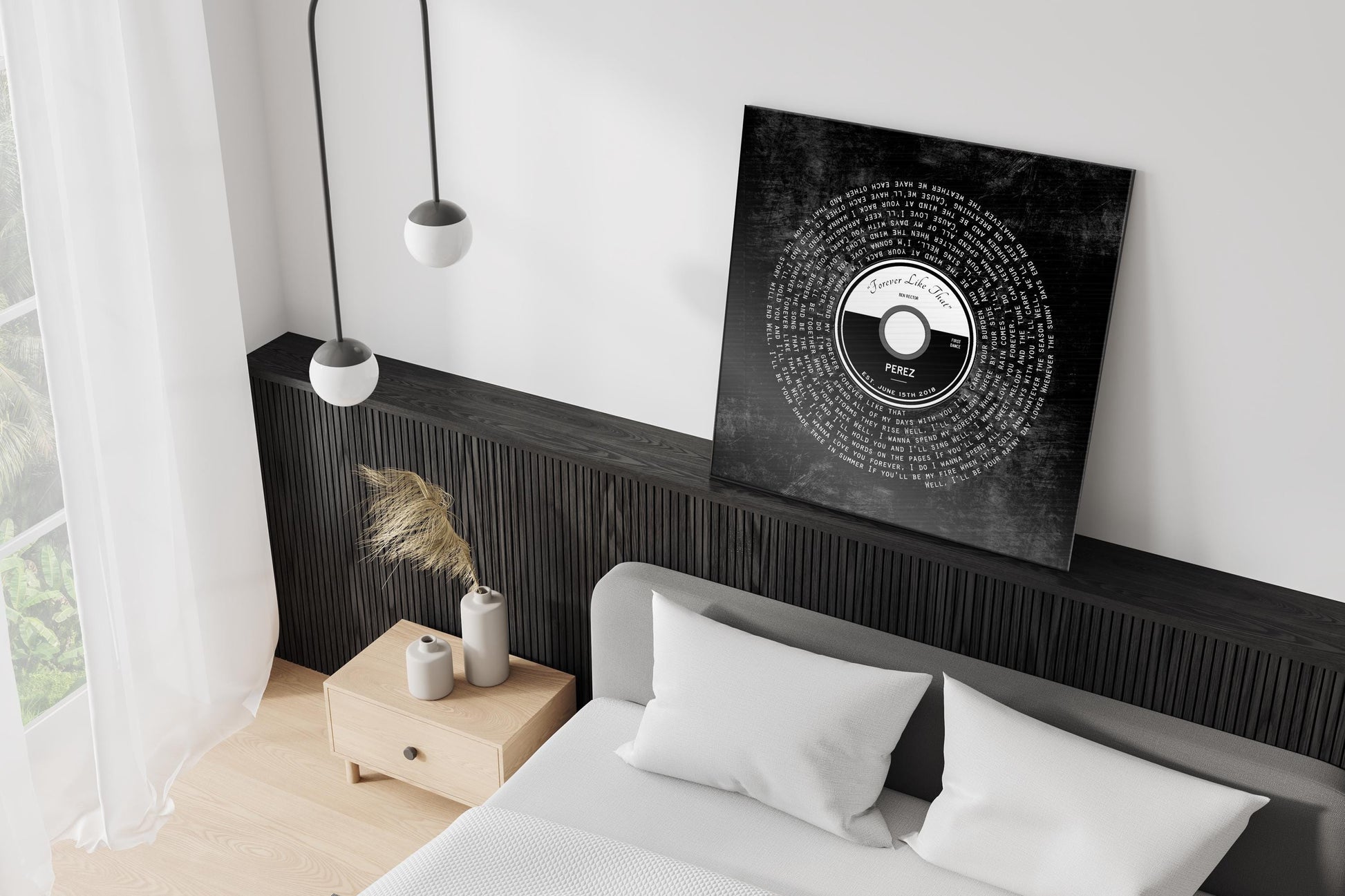 Iron "Record" Personalized Song Lyric Sign - HoneycombProverbs - Signs - Record Album Lyrics Art