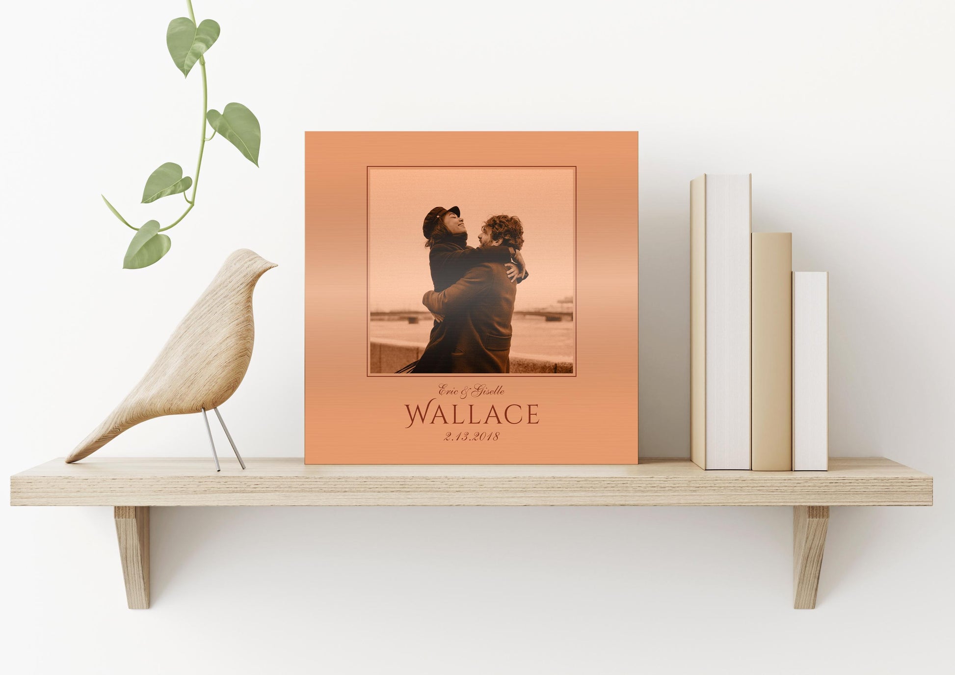 Personalized Copper Anniversary Gift, Photo on Copper - HoneycombProverbs - Signs - Copper Anniversary Gifts