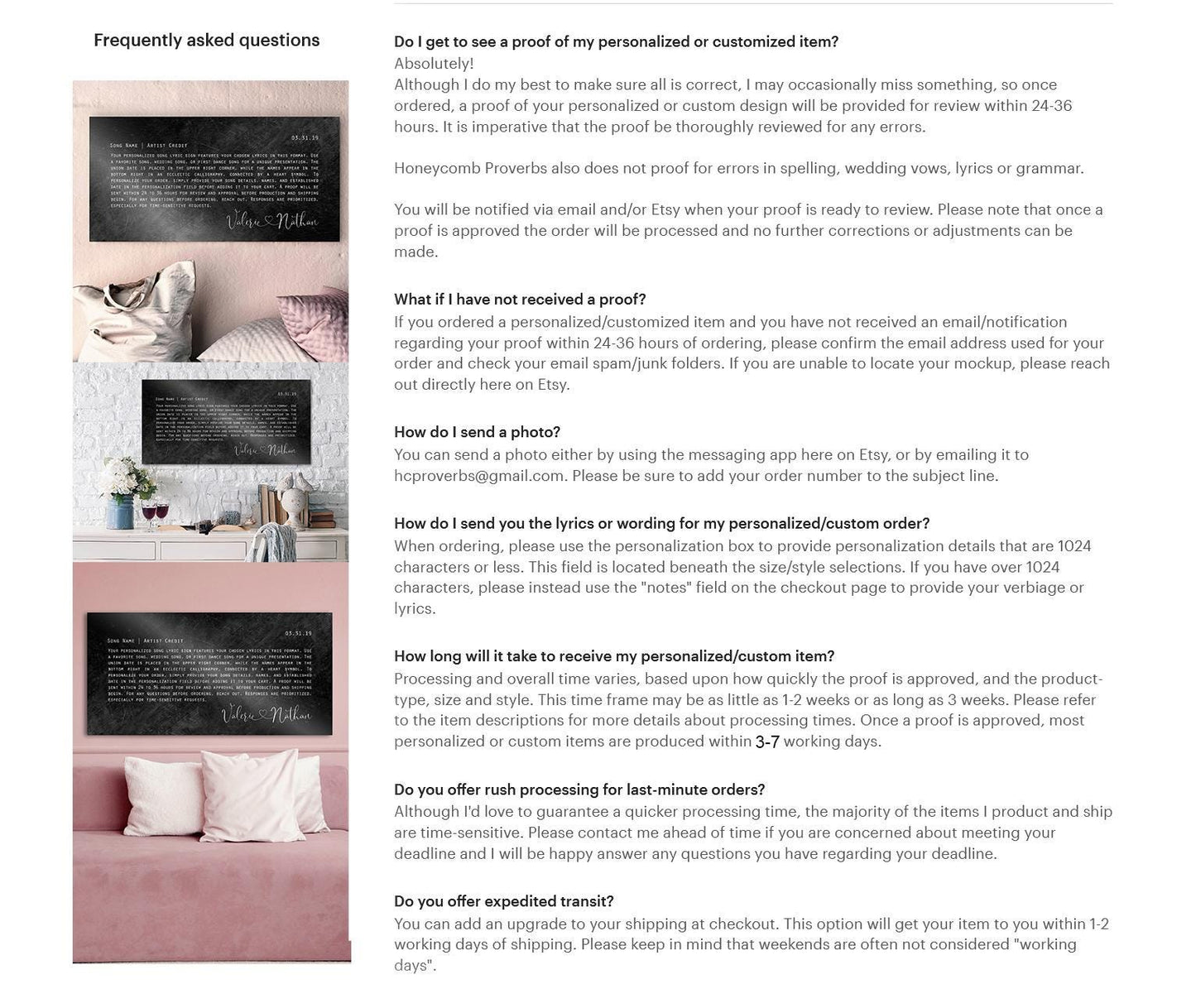 Connected Heart Wedding Song Lyric Sign on Iron - HoneycombProverbs - Signs - Iron Anniversary Gifts