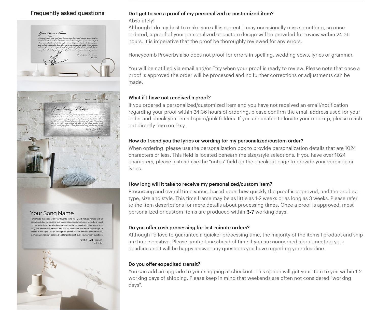 Tarnished Song Lyric Sign on Tin - HoneycombProverbs - Signs - Vintage Lyrics Wall Art