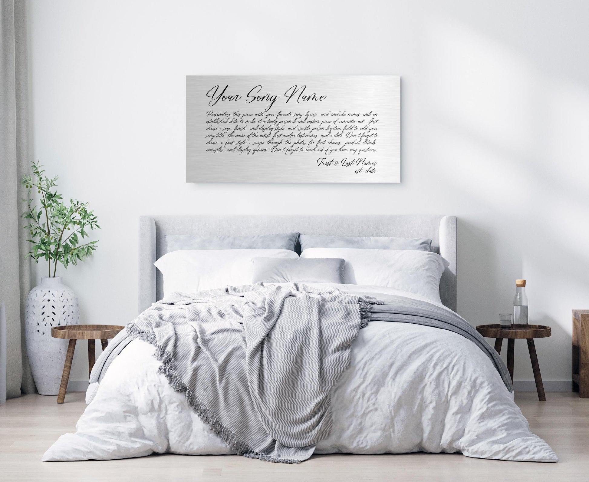 Tarnished Song Lyric Sign on Tin - HoneycombProverbs - Signs - Vintage Lyrics Wall Art