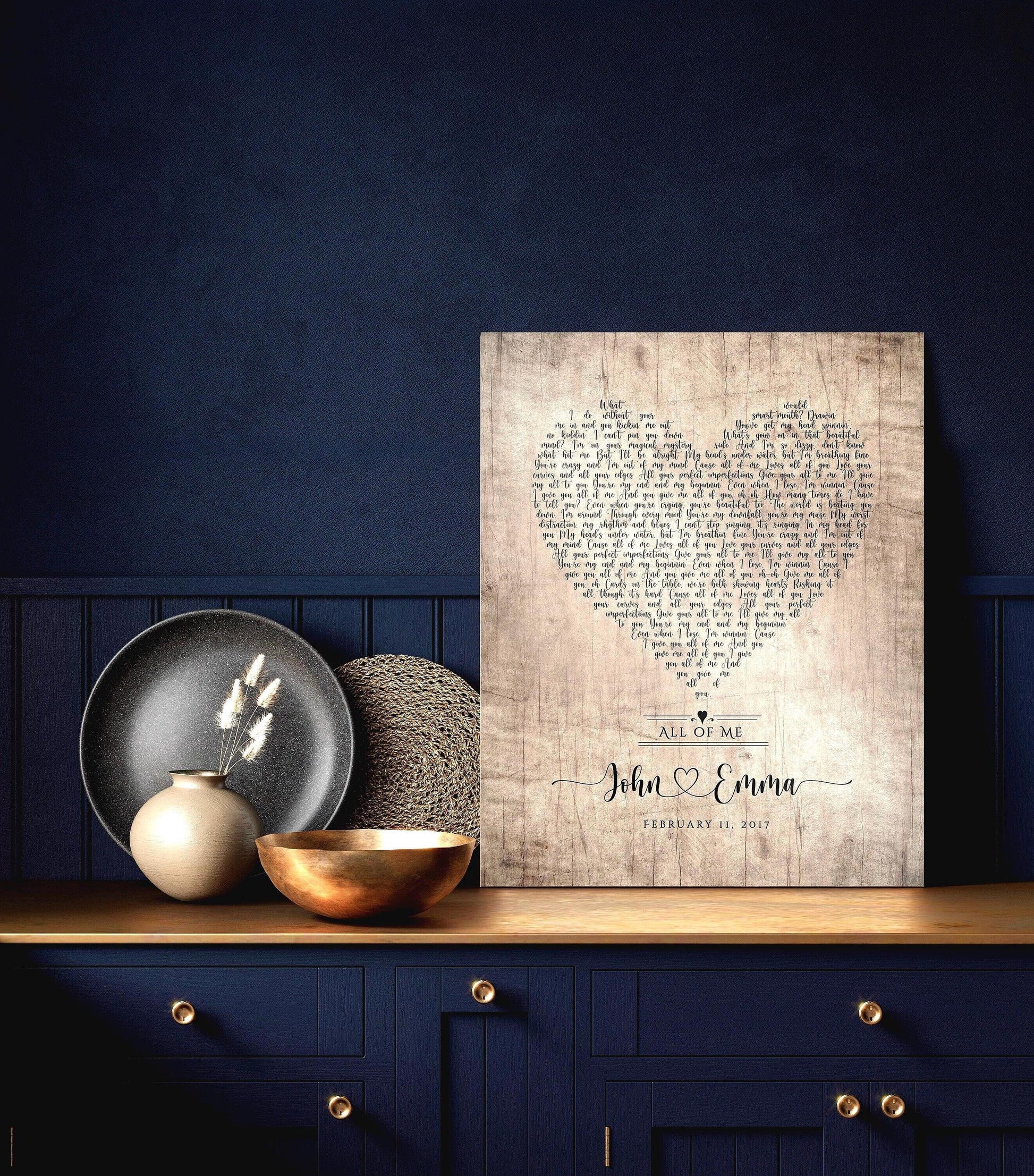 partner gift, favorite song gift, custom song plaque, 5th anniversary gift idea for wife