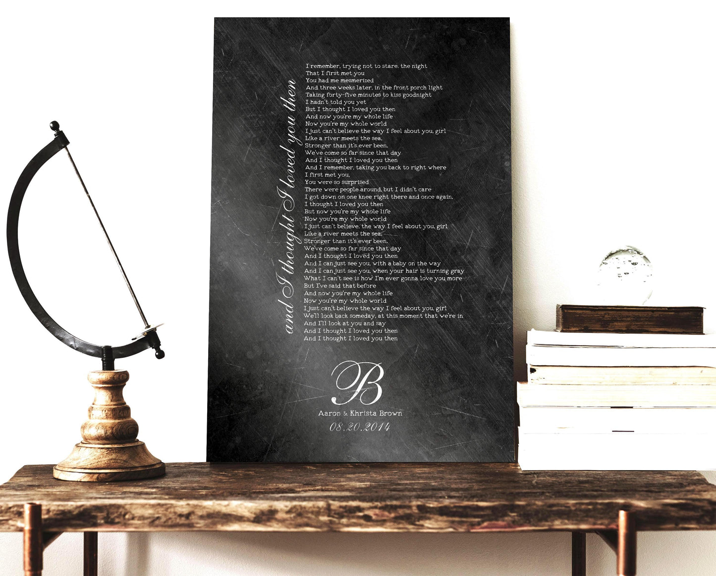 Monogrammed Iron First Dance Song Sign - HoneycombProverbs - Signs - Iron Anniversary Gifts