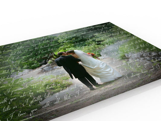 24x36 Words with Photos Canvas - Fine art and canvas personalized anniversary and inspirational gifts