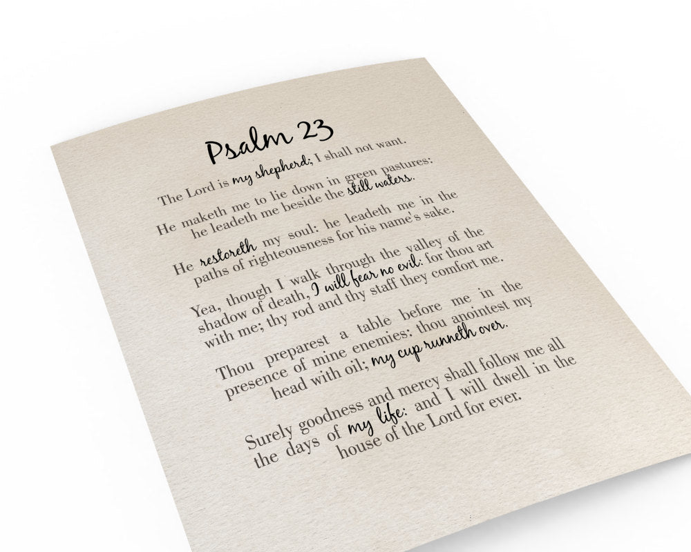 
                  
                    Psalm 23 designer typography, scripture print, christian typography art, designer bible verse art, Psalms 23, The Lord is my Shepherd
                  
                
