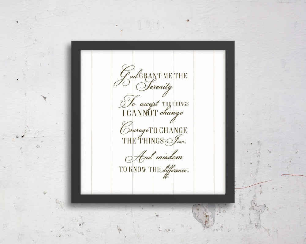 Serenity Prayer, Canvas, Wall, decor, Recovery, print, Scriptures on canvas, Framed, scripture, gift, gifts, Christmas, for, brother, friend