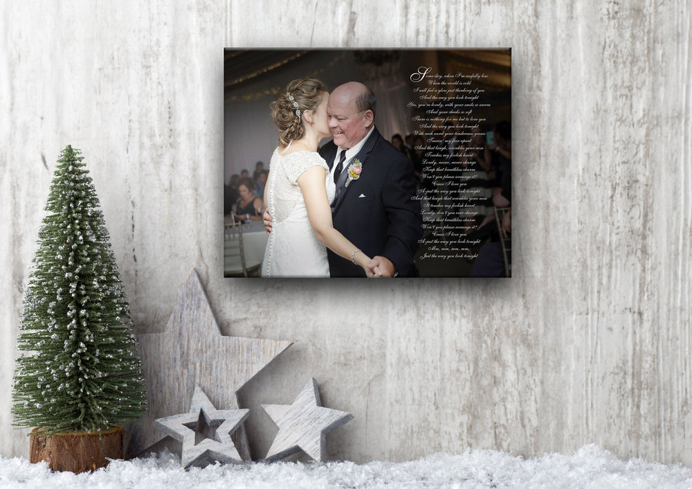 
                  
                    Personalized, For Dad from daughter, Christmas, Sentimental gifts, Meaningful, Father daughter Dance, Canvas, photo, Long distance, gift
                  
                