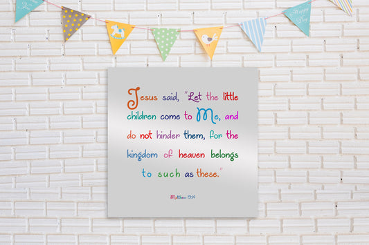 Matthew 19:14 Christian Decor for Kids