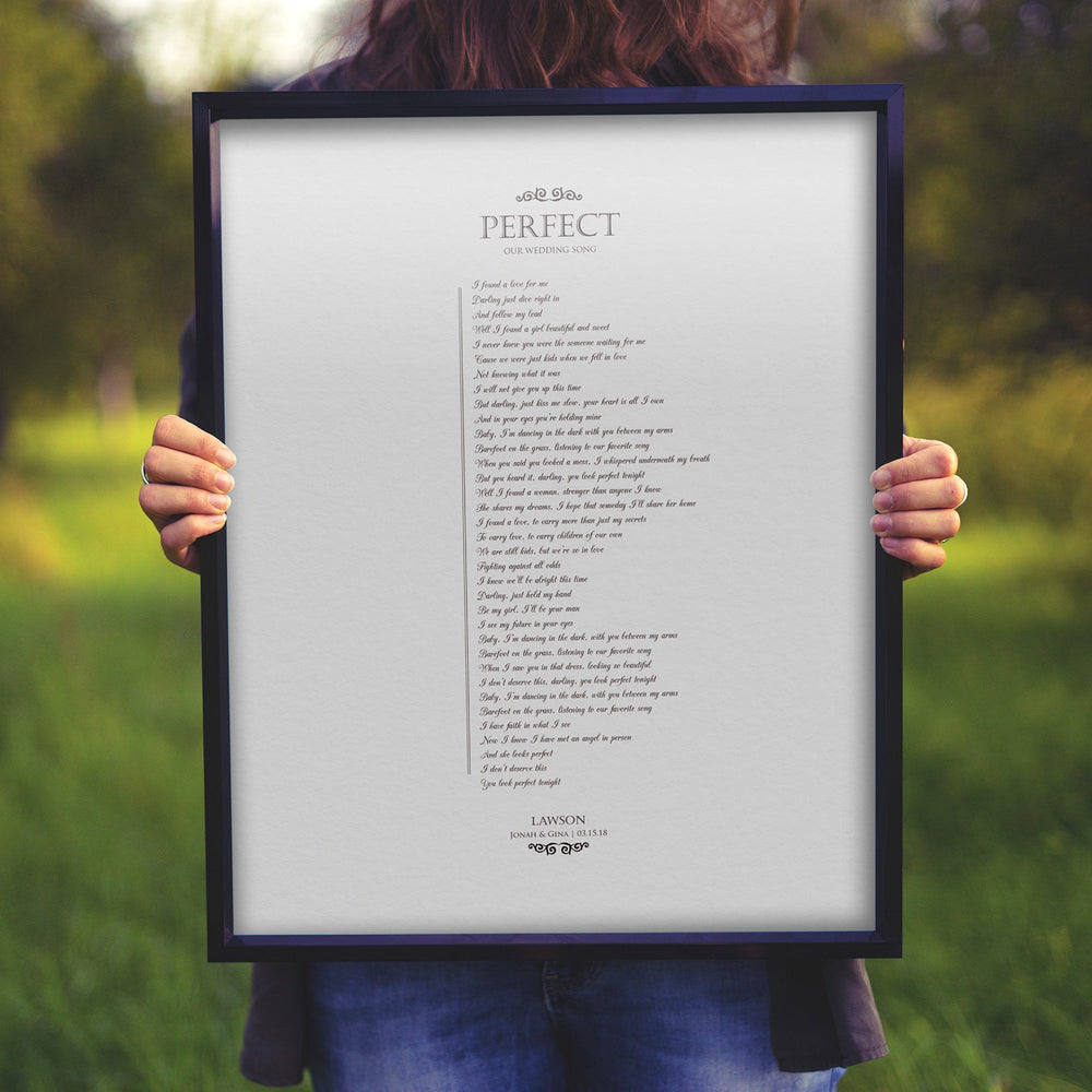 
                  
                    Framed Wedding Song on Pure Strathmore Cotton
                  
                