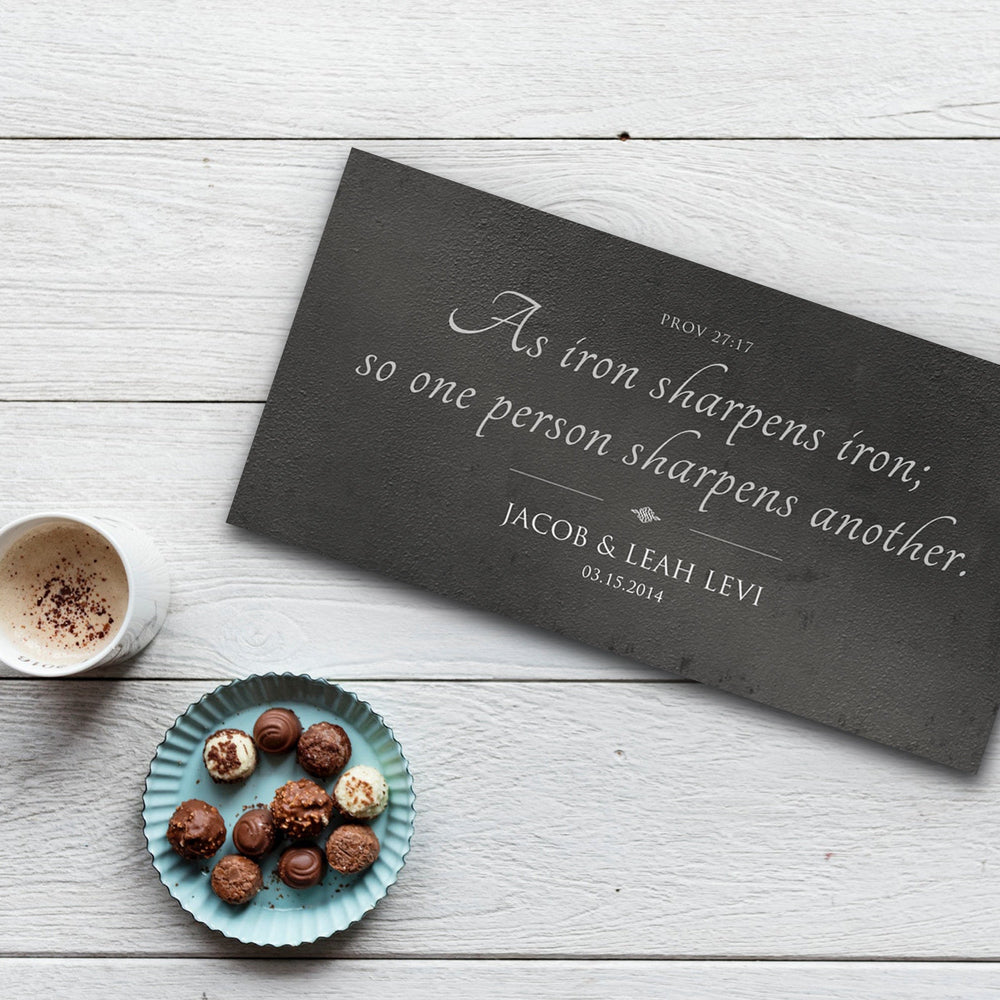 
                  
                    Rustic Scripture Gift - Iron Sharpens Iron Sign
                  
                