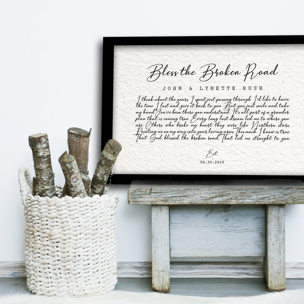 
                  
                    Paper Anniversary Gift, First Dance, Framed Wedding Song, 1st Anniversary Gift, First Wedding Annivesary Paper Gift, 1 year
                  
                