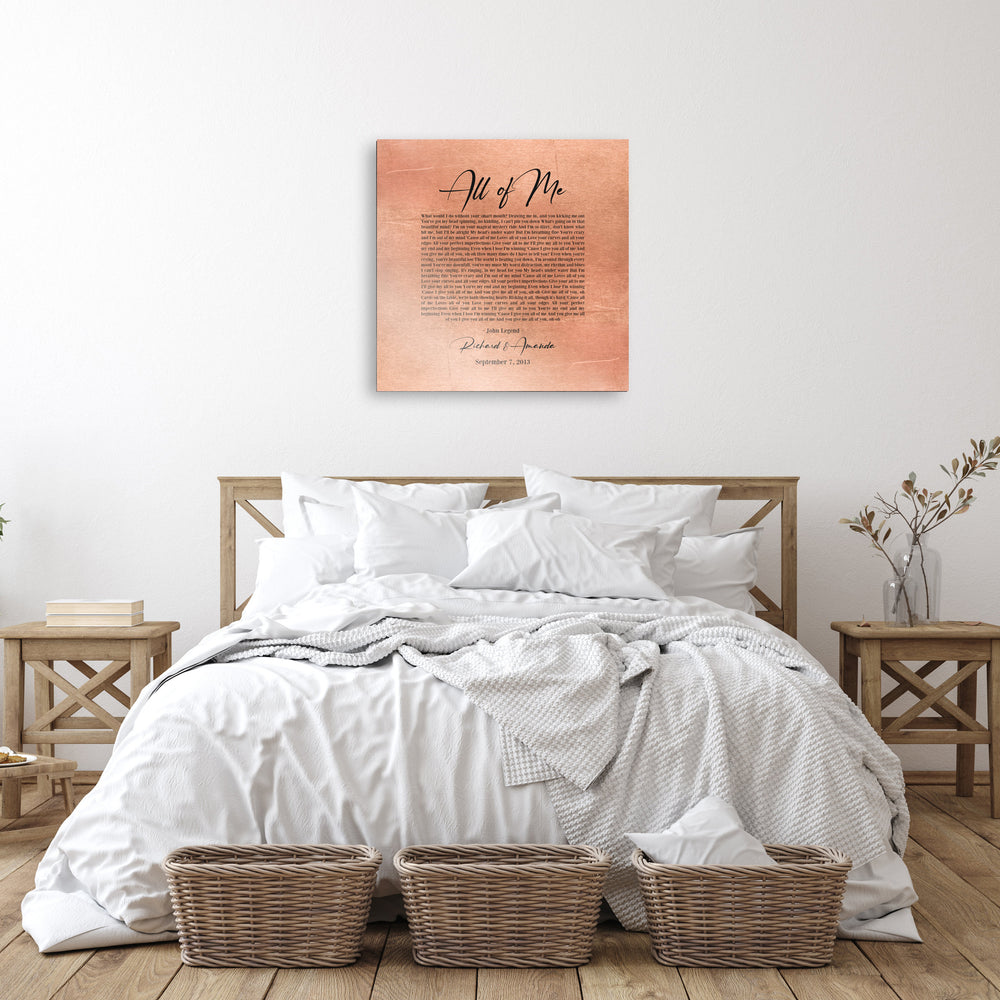 
                  
                    Personalized Copper Song Lyric Sign
                  
                