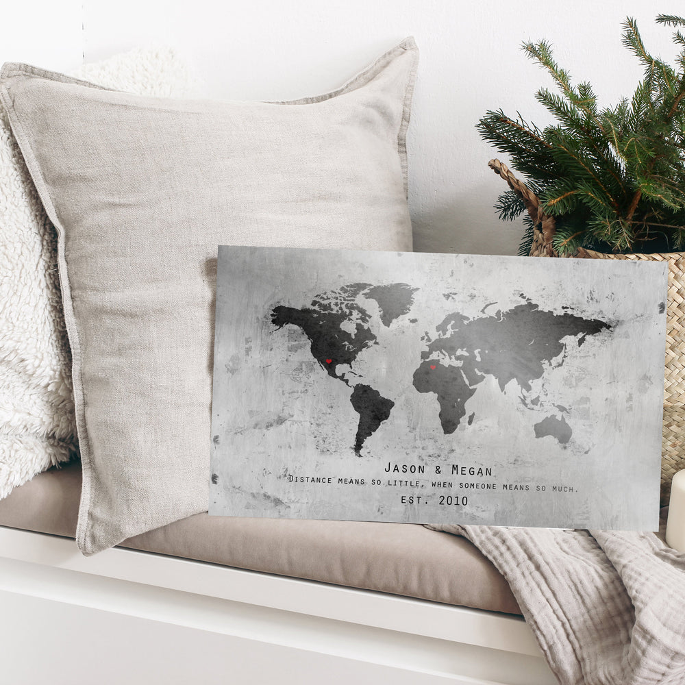 
                  
                    10 Year Anniversary Gift, World Map on tin Sign, Established Sign, Gift for Husband, 10 Year Wedding Anniversary, Military Spouse Gift, 10th
                  
                