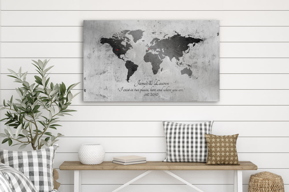 
                  
                    10 Year Anniversary Gift, World Map on tin Sign, Established Sign, Gift for Husband, 10 Year Wedding Anniversary, Military Spouse Gift, 10th
                  
                