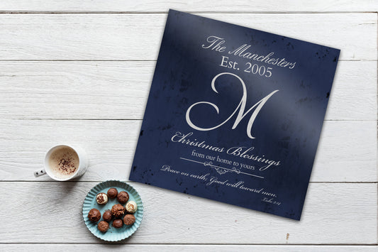 Christmas Sign, Holiday Wall Decor, Christmas Gift for Family, Family Sign, Established Sign, Religious Christmas gift, Merry Christmas Sign