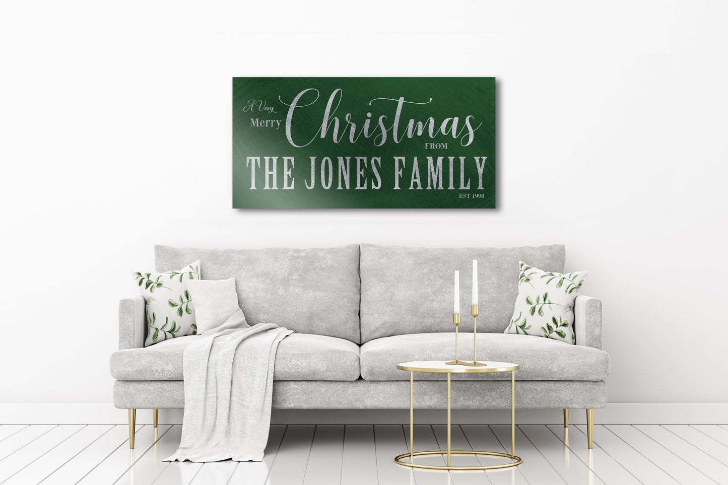 
                  
                    Family Name, Holiday Sign, Chirstmas wall decor, Personalized Sign, Establsihed Sign, Family Sign, Name Sign, Christmas Wall decor, Art
                  
                