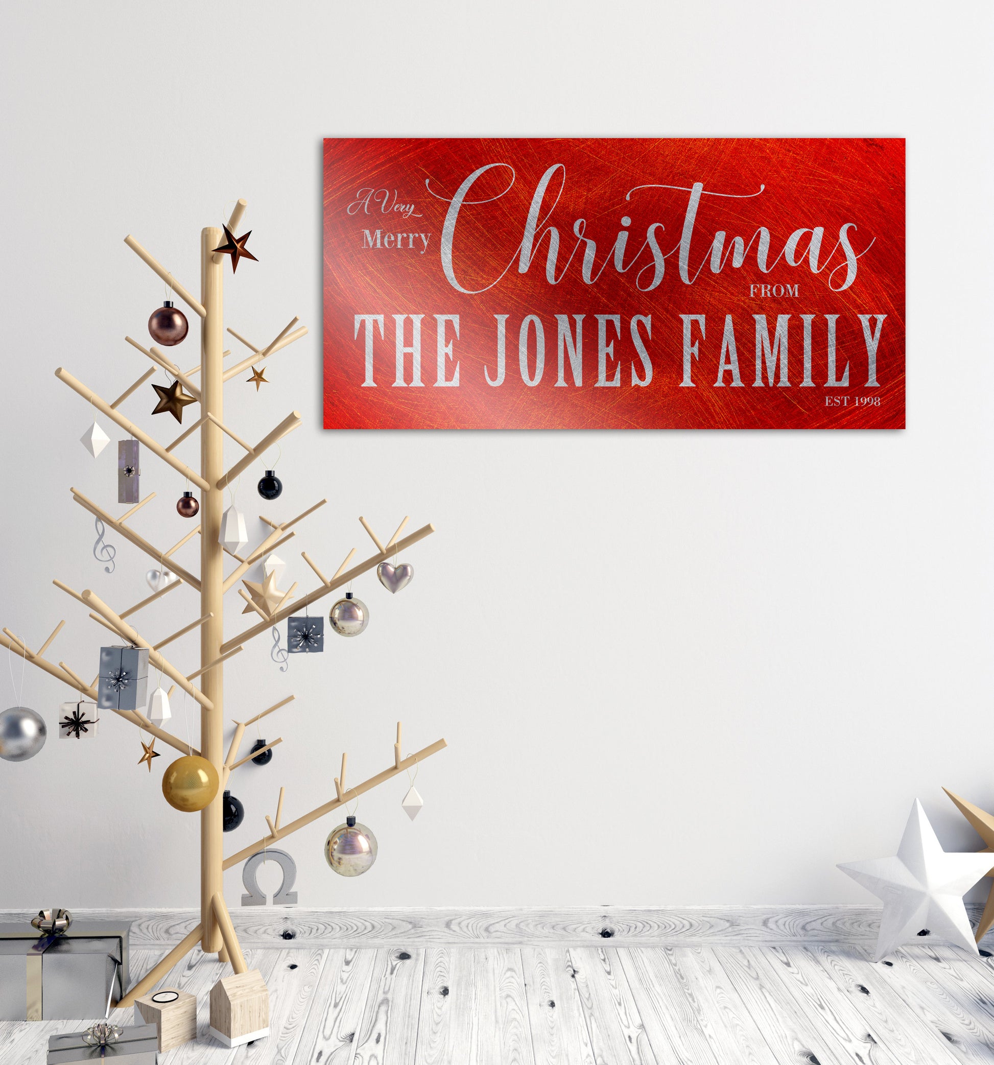 Large Christmas Sign, Family Name, Holiday Sign, Christmas wall, Personalized Sign, Est Sign, Family Sign, Name Sign, Christmas Wall decor