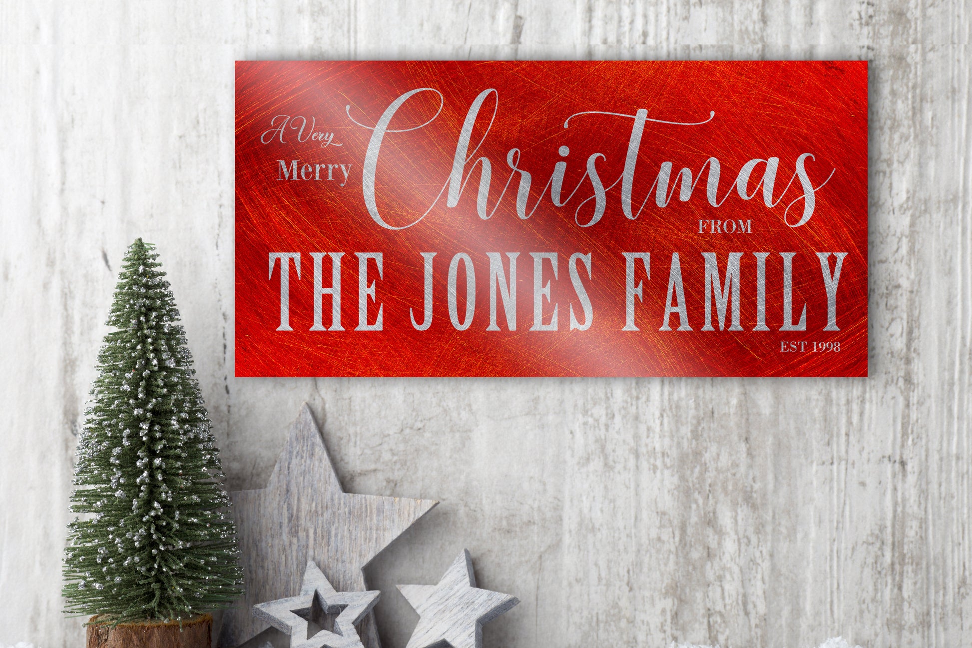 Large Christmas Sign, Family Name, Holiday Sign, Christmas wall, Personalized Sign, Est Sign, Family Sign, Name Sign, Christmas Wall decor