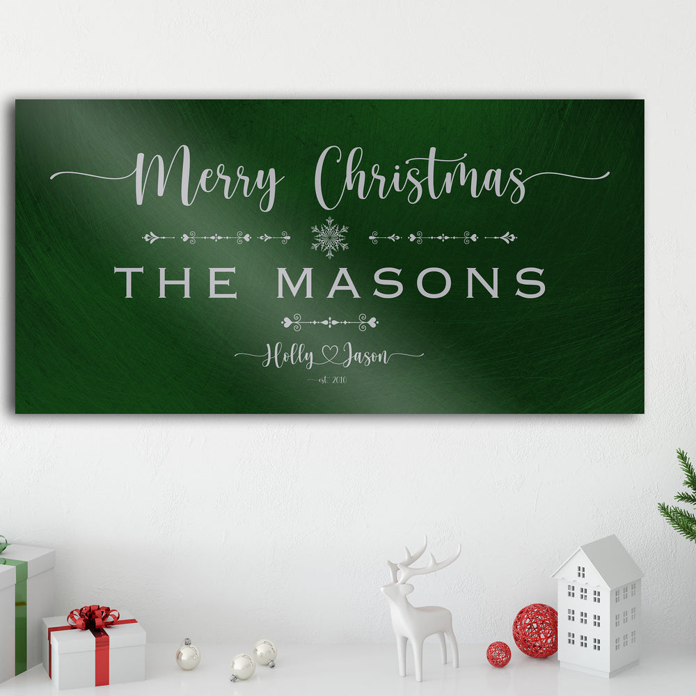 
                  
                    Family Christmas Sign, Christmas, decor, heart name, Personalized Holiday Sign, Establsihed Sign, with Name, Name Sign, Merry Christmas Sign
                  
                