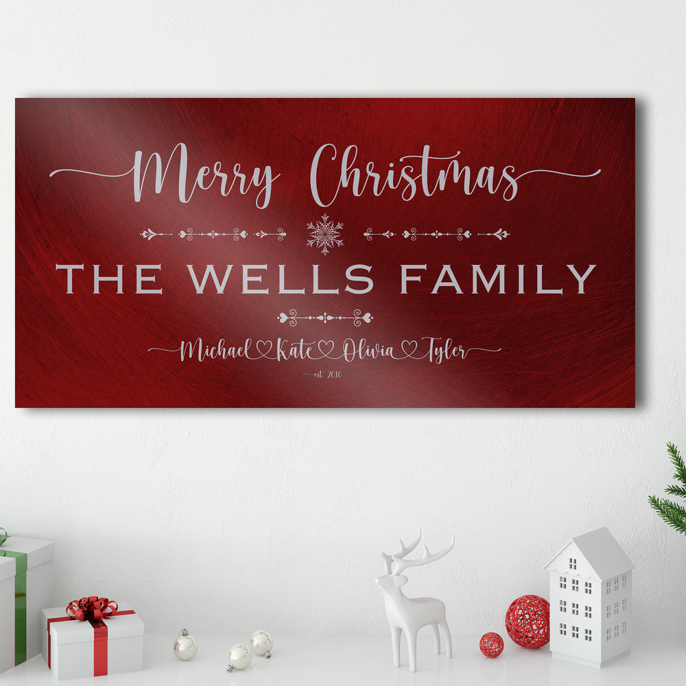 
                  
                    Family Christmas Sign, Christmas, decor, heart name, Personalized Holiday Sign, Establsihed Sign, with Name, Name Sign, Merry Christmas Sign
                  
                
