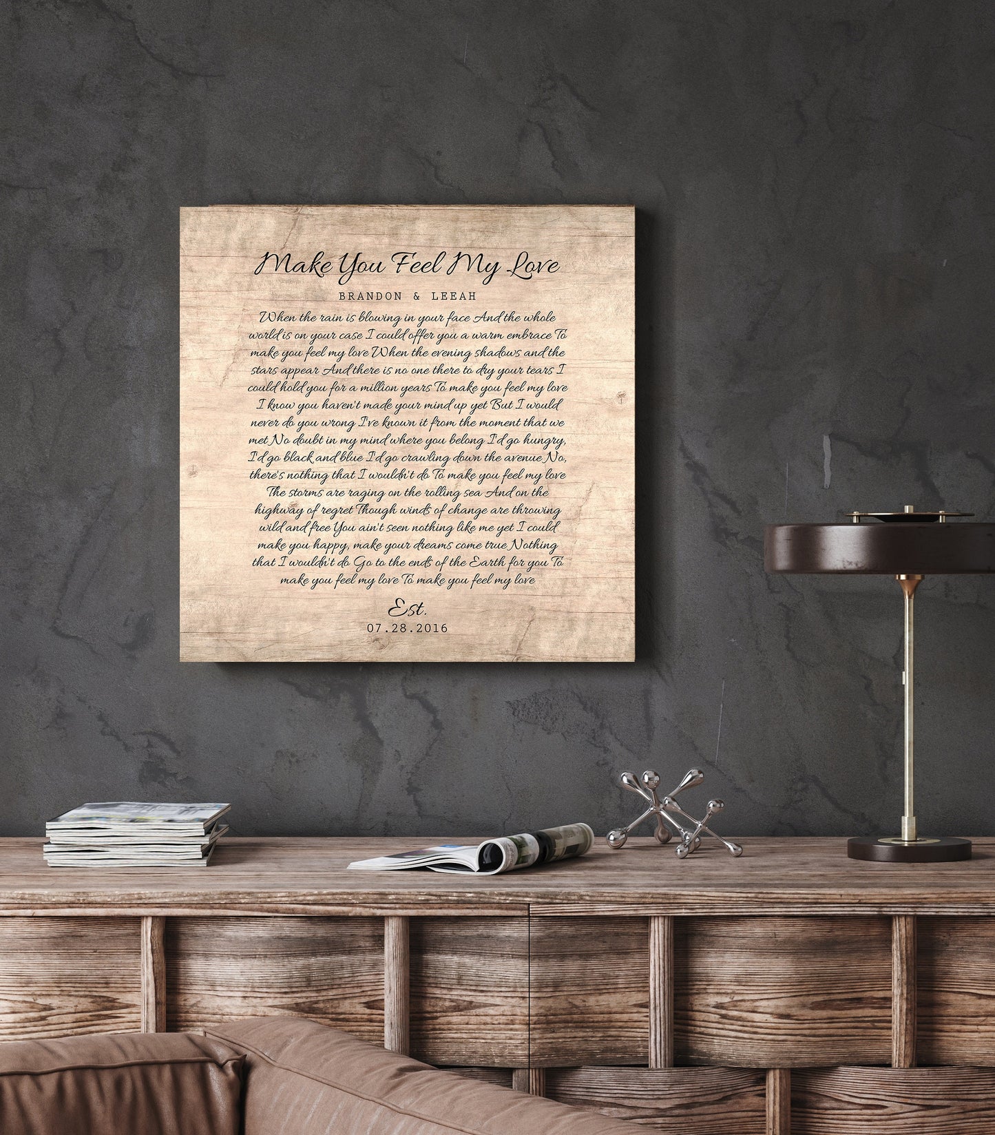 
                  
                    Our Song on Wood, Personalized Wood Gift
                  
                