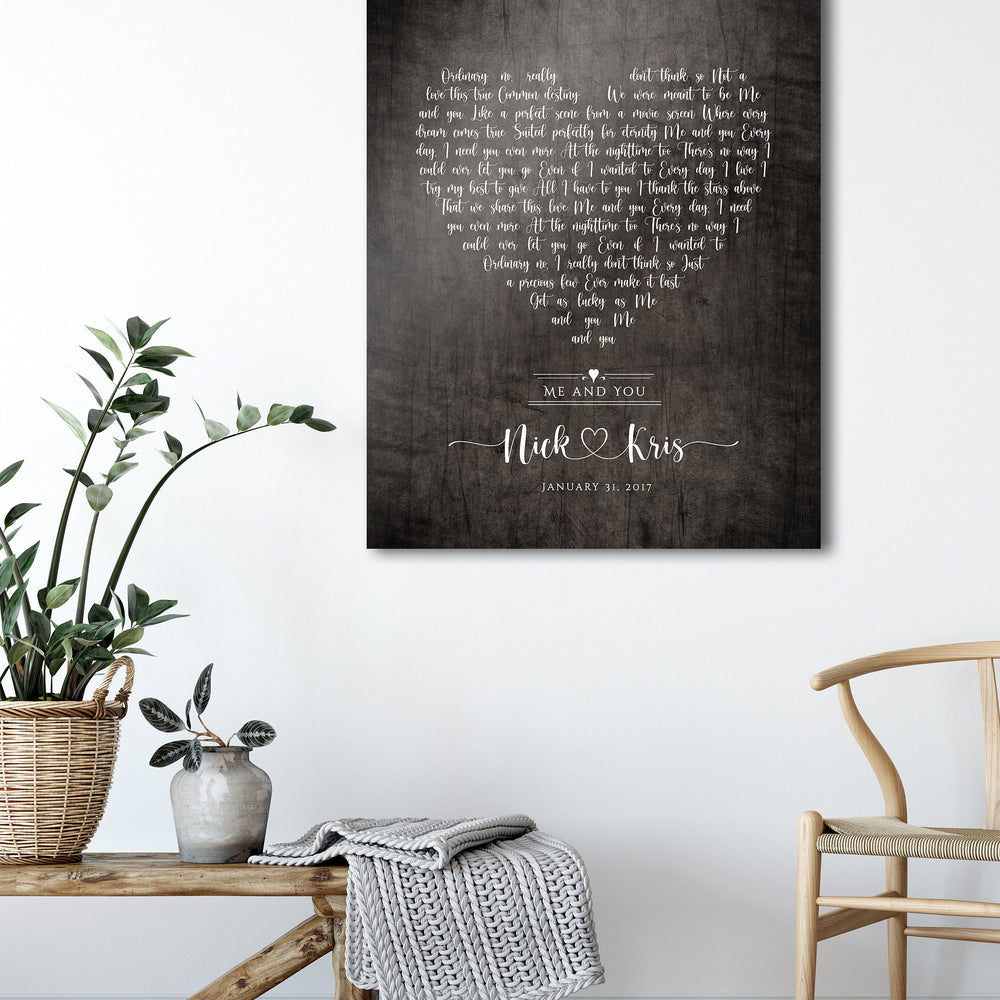 
                  
                    Song Lyric Print, Our Song Sign
                  
                