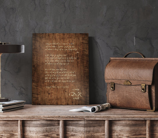 Personalized Wood Gift, E.E. Cummings