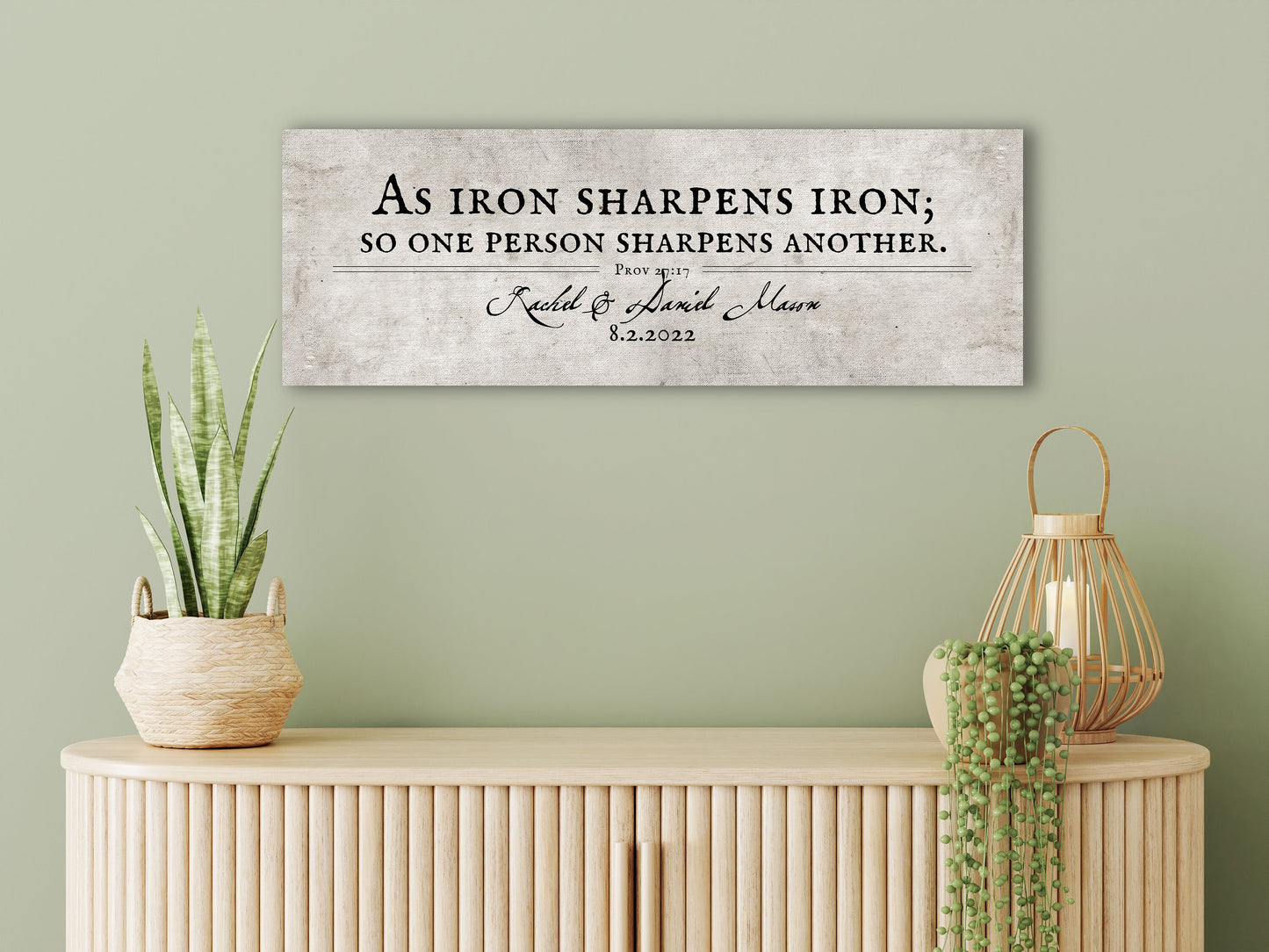 
                  
                    Iron sharpens Iron Sign, Cotton Gift, Scripture Gift for Couple, Cotton Anniverary Gift, Religious Gift for couple, Iron sharpen iron gift
                  
                