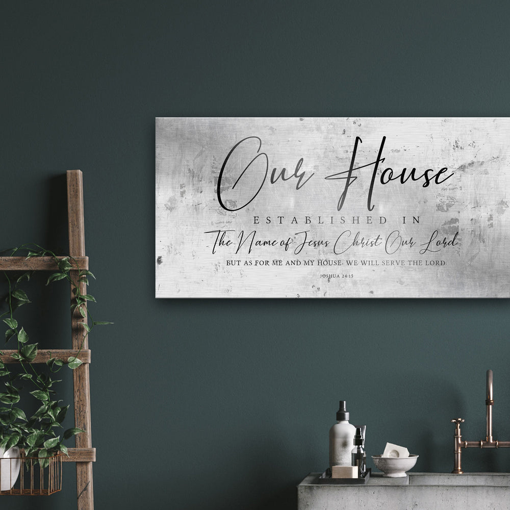 Faithful Farmhouse Wall Decor, "As for me and my house" Sign, Josh 24:15 Family Sign, "We will serve the Lord" quote sign, Anniversary gift