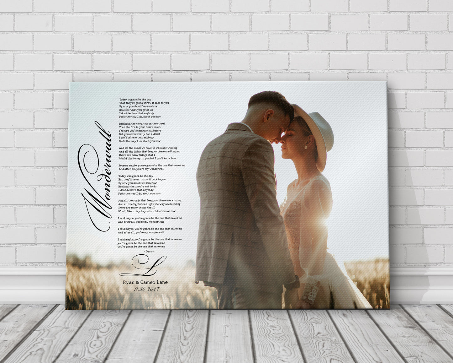 Contemporary Wedding Vow Art - Hunnycomb Proverbs - Wedding gift ideas - paper anniversary gifts 