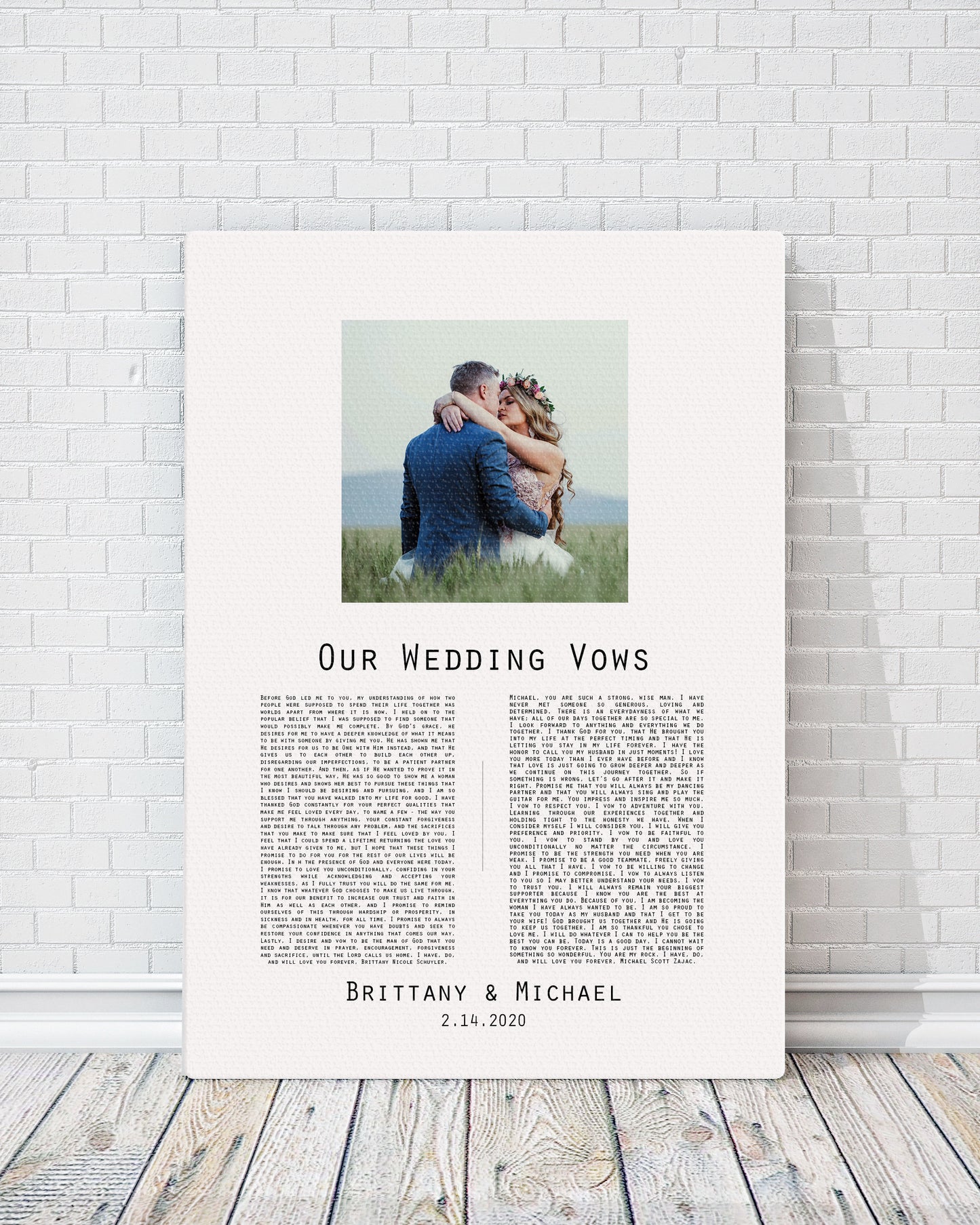 
                  
                    Our Vows on Cotton, Vow Anniversary Gift, Photo Canvas with text, Cotton Gift, Custom Vow Art, Romantic Photo Gift, Wedding Vow print
                  
                