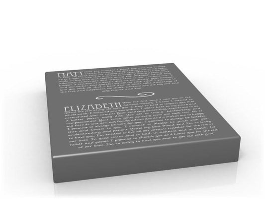 12x18 Retro Wedding Vow Art - Fine art and canvas personalized anniversary and inspirational gifts